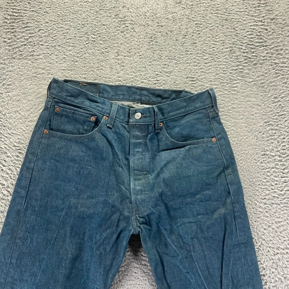 VTG Levi's 501 Jeans Mens 34x30 Blue Cotton Denim Straight Workwear Button-Fly
